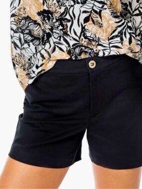 NWT Lilly Pulitzer Jayne Stretch Short, Onyx / Black Size 4